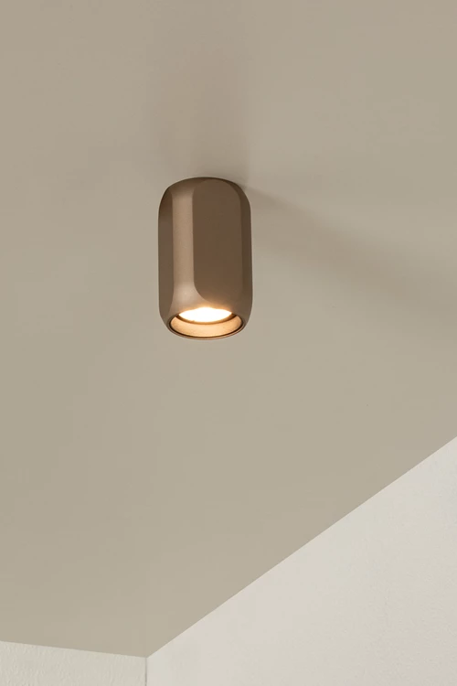 Lucide BRAGA - Plafonnier - 1xGU10 - Café | Premium - ambiance 1